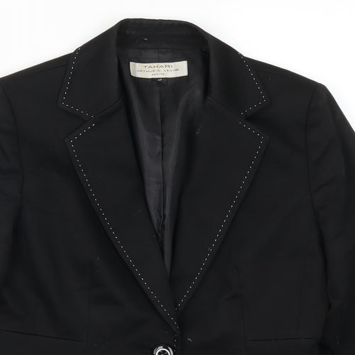 Tahari Womens Black   Jacket Suit Jacket Size 4