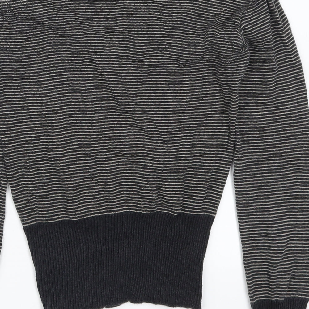 Gap Womens Grey Striped  Cardigan Jumper Size XS