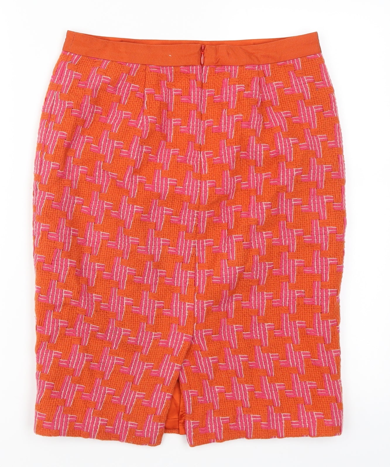 Boden Womens Orange Geometric  Straight & Pencil Skirt Size 8