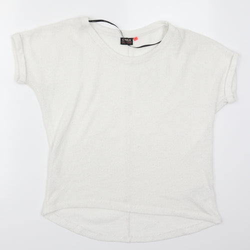 Only Womens White   Basic T-Shirt Size M