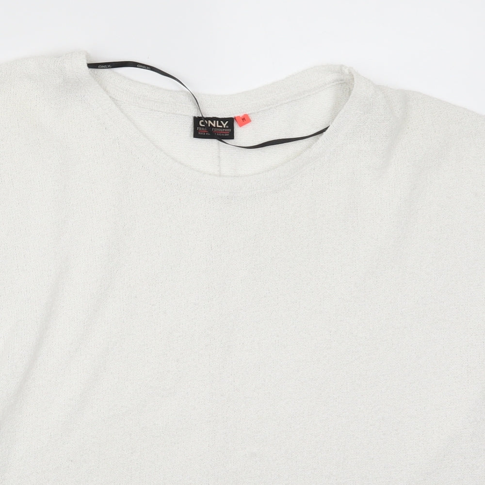 Only Womens White   Basic T-Shirt Size M