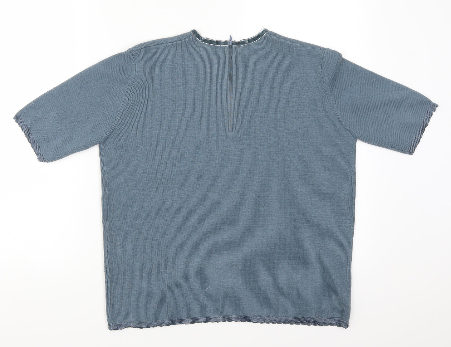 Koret Womens Blue  Rayon Pullover Jumper Size S