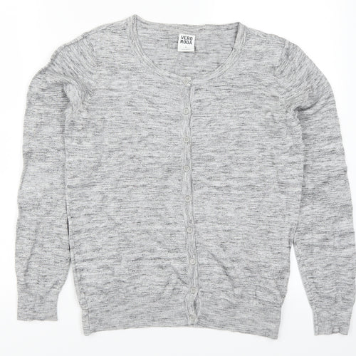 VERO MODA Womens Grey   Cardigan Jumper Size M