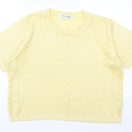 Berkertex Womens Yellow   Pullover Jumper Size 14