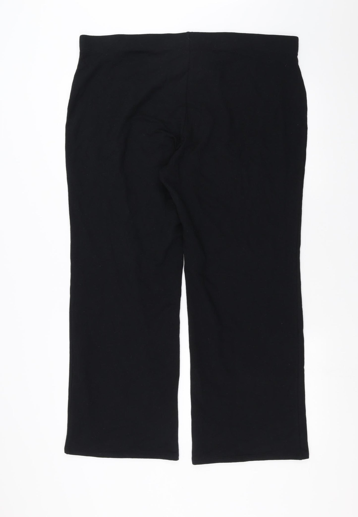 Marks and Spencer Womens Black   Jogger Trousers Size 20 L29 in - short Leg
