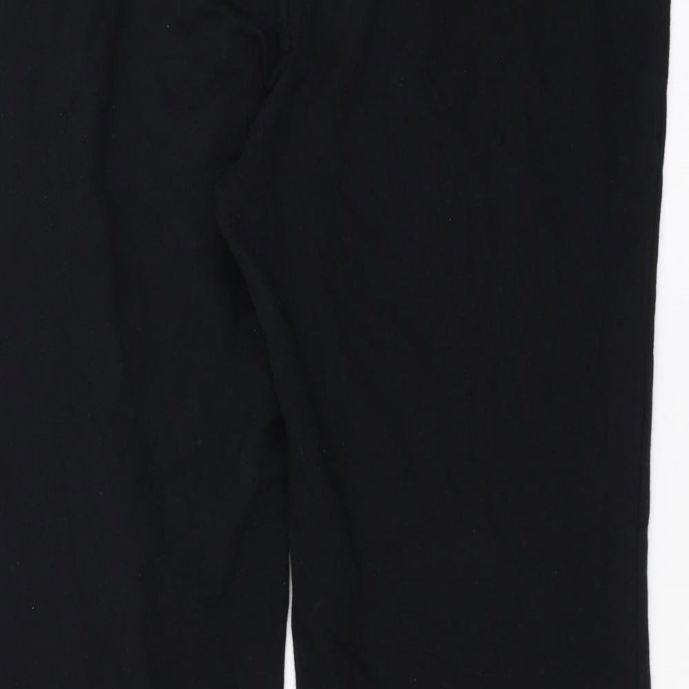 Marks and Spencer Womens Black   Jogger Trousers Size 20 L29 in - short Leg