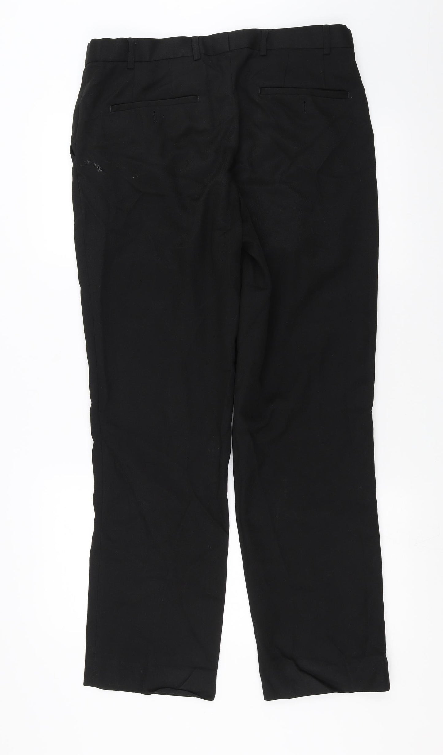 Matalan Mens Black   Trousers  Size 34 in L31 in