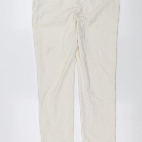 H&M Womens Ivory   Trousers  Size 8 L29 in