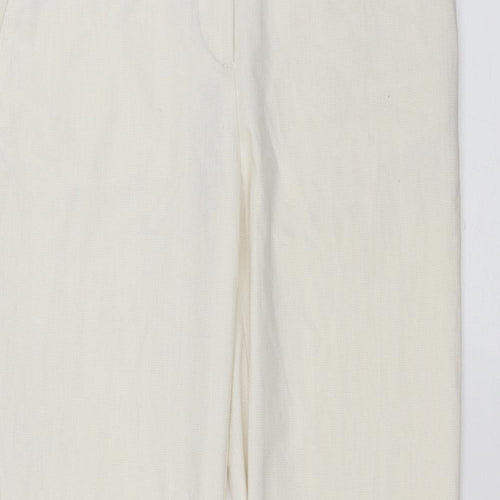 H&M Womens Ivory   Trousers  Size 8 L29 in