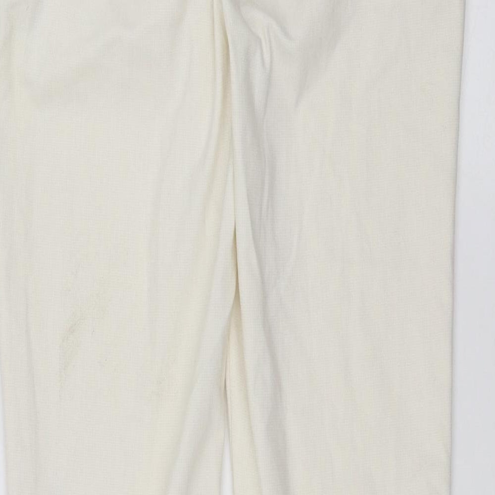 H&M Womens Ivory   Trousers  Size 8 L29 in