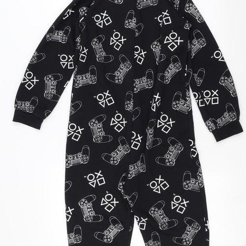 Primark Boys Black Solid   One Piece Size 10-11 Years  - playstation onesie