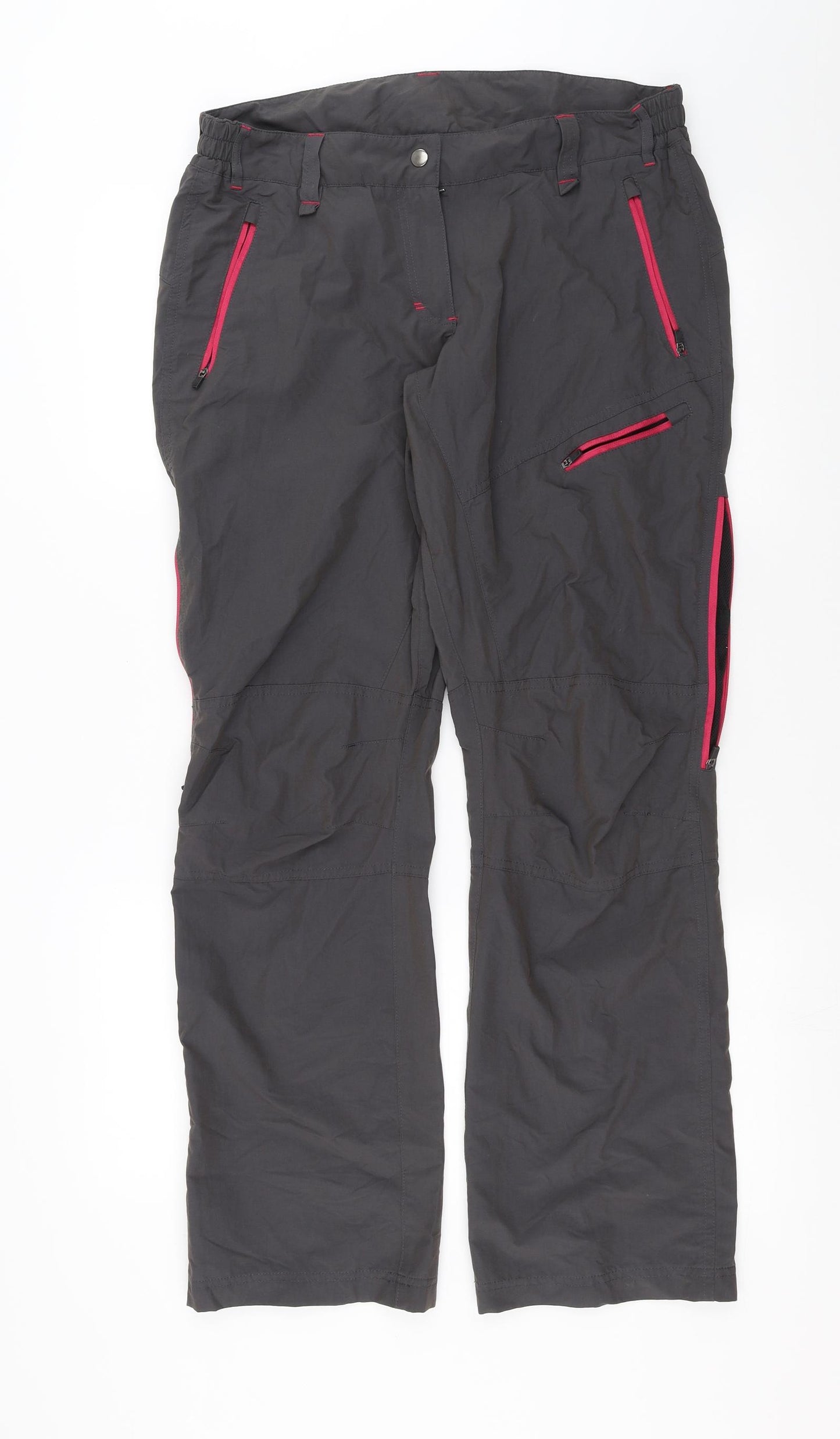 Crane Womens Grey    Trousers Size L L31 in