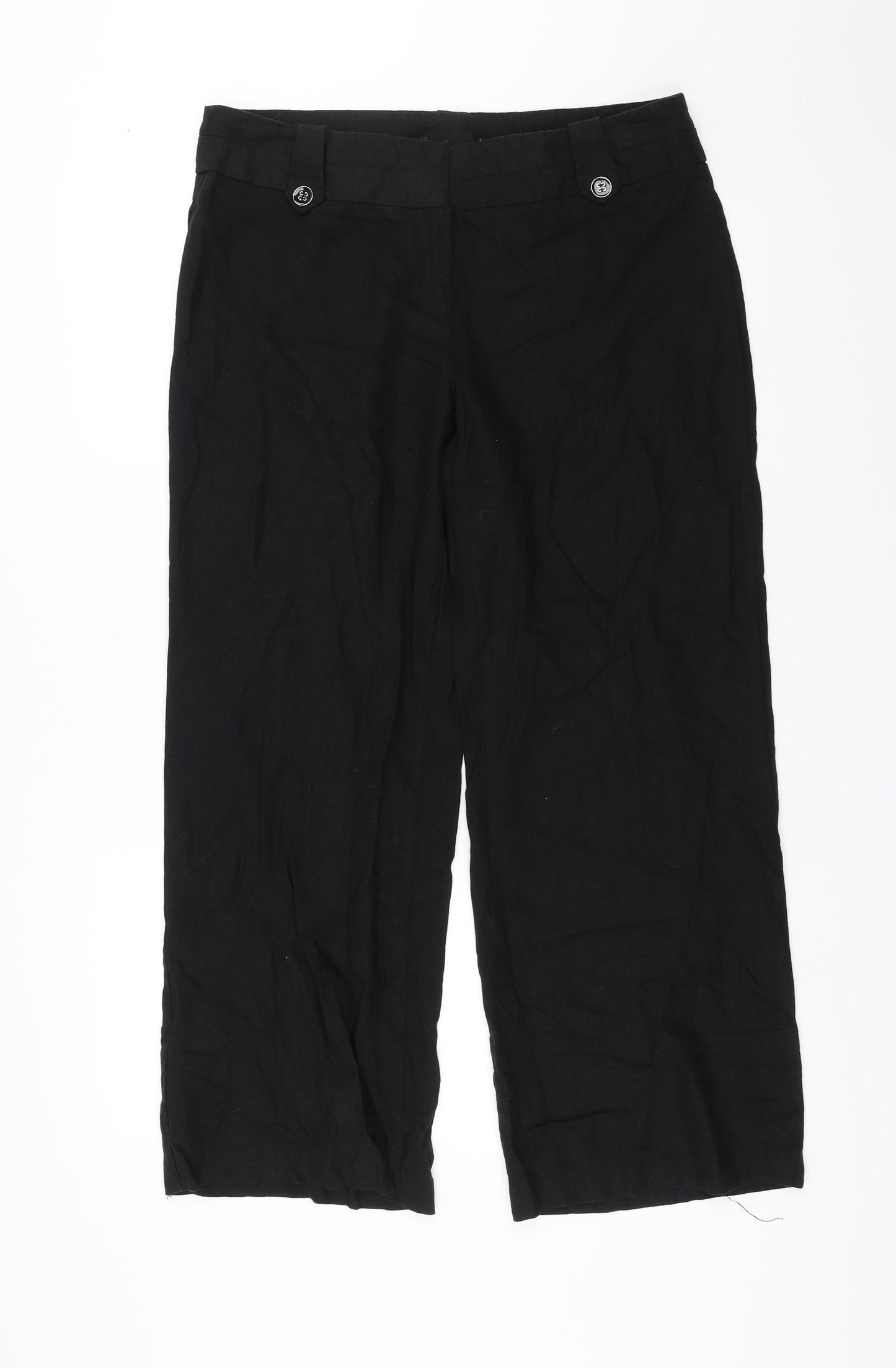 George Womens Black   Trousers  Size 14 L28 in
