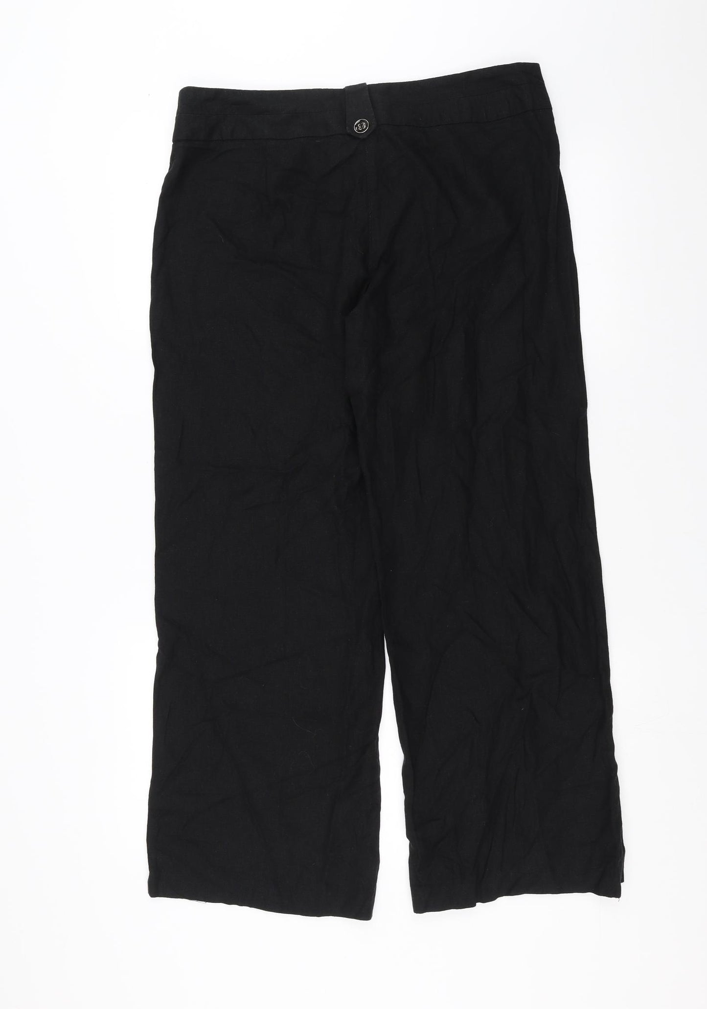 George Womens Black   Trousers  Size 14 L28 in