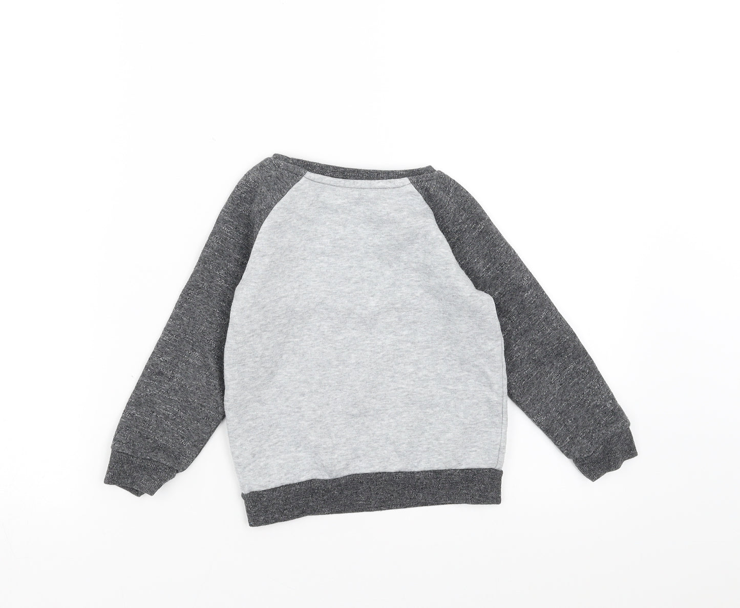 Primark Boys Grey   Pullover Sweatshirt Size 2-3 Years  - miniboss