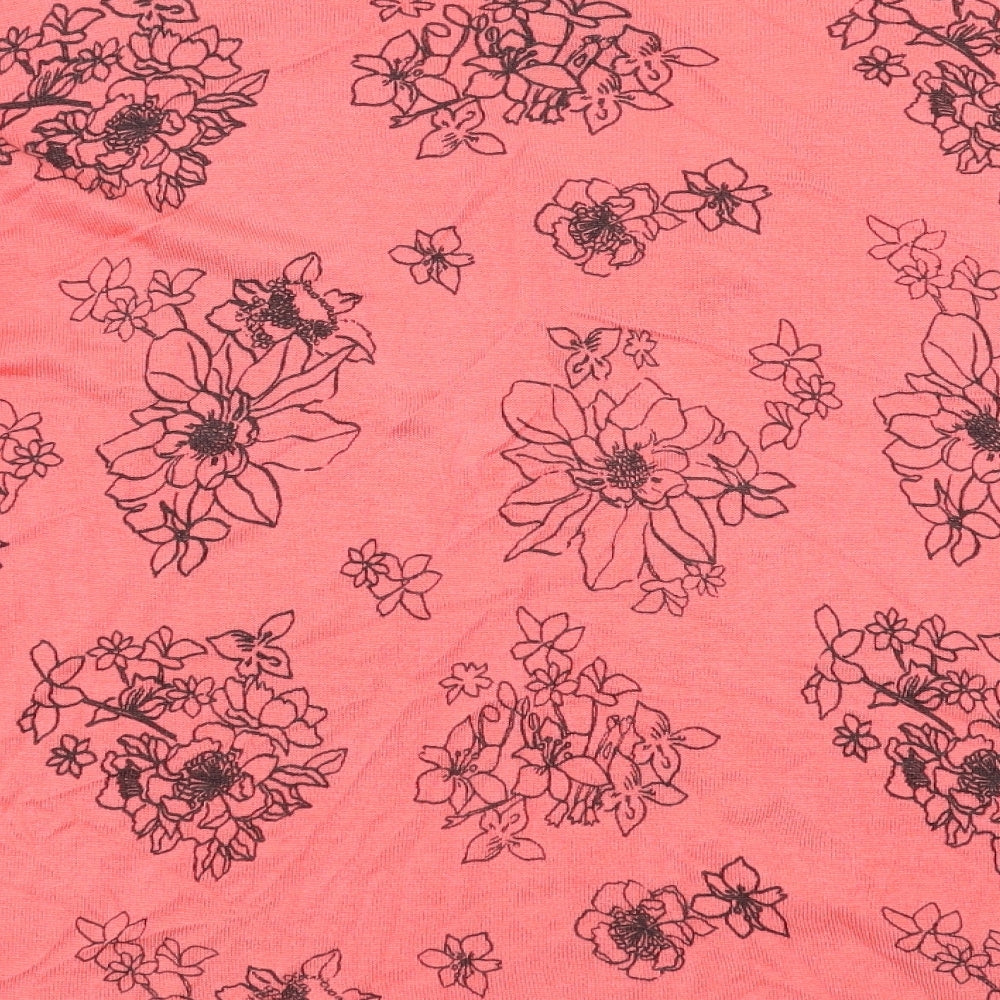 Marks and Spencer Womens Pink Floral  Pullover Jumper Size L