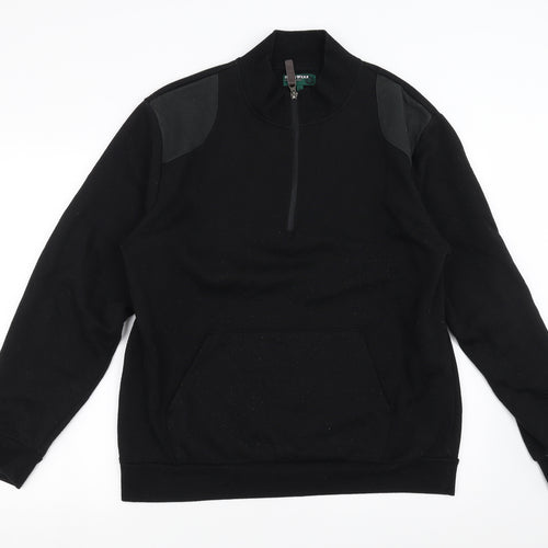 Workwear Mens Black   Pullover Sweatshirt Size L