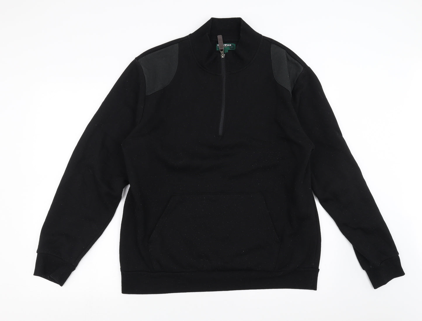 Workwear Mens Black   Pullover Sweatshirt Size L