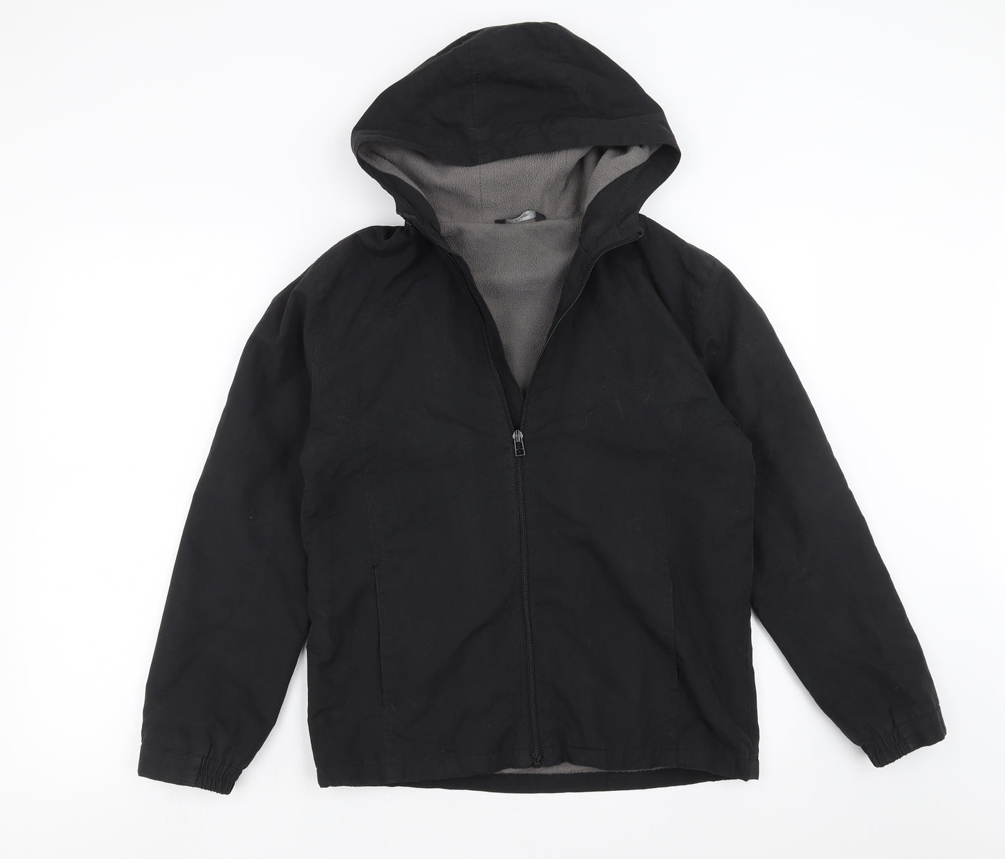 George Boys Black   Jacket Coat Size 12-13 Years  - fleece lined