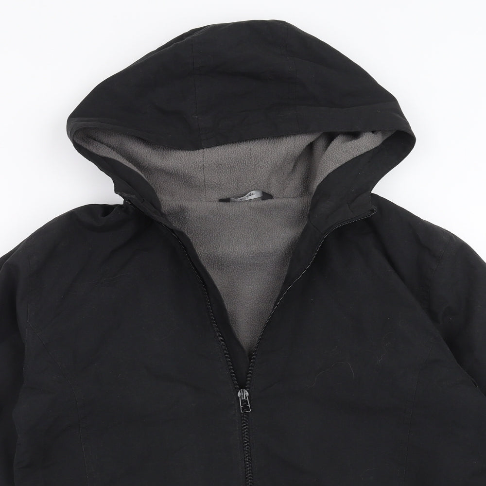 George Boys Black   Jacket Coat Size 12-13 Years  - fleece lined