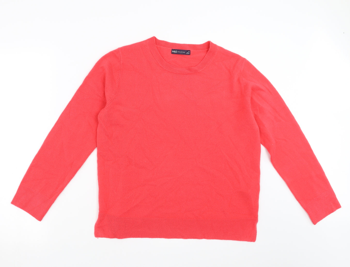 Marks and Spencer Womens Pink   Pullover Jumper Size 16