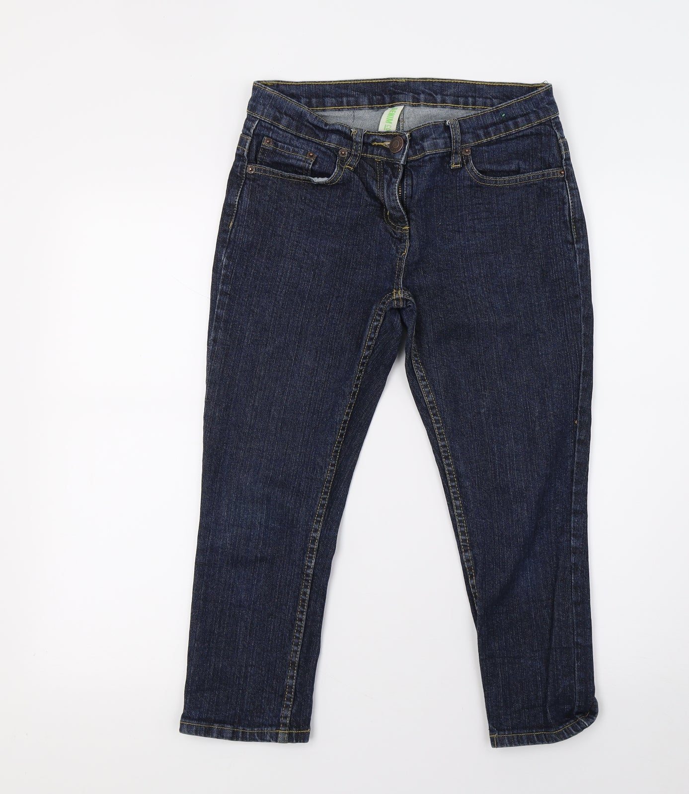 Primark Womens Blue  Denim Cropped Jeans Size 8 L20 in