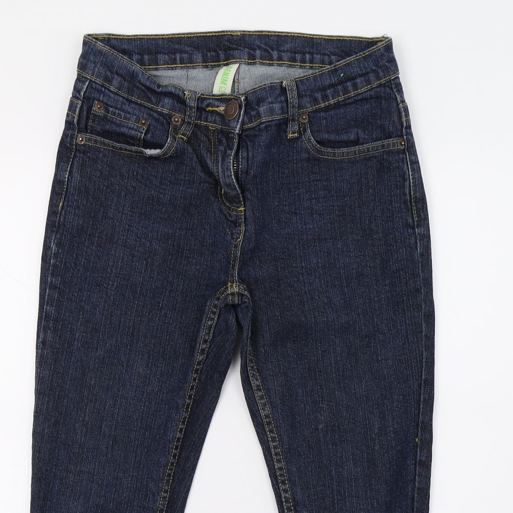 Primark Womens Blue  Denim Cropped Jeans Size 8 L20 in