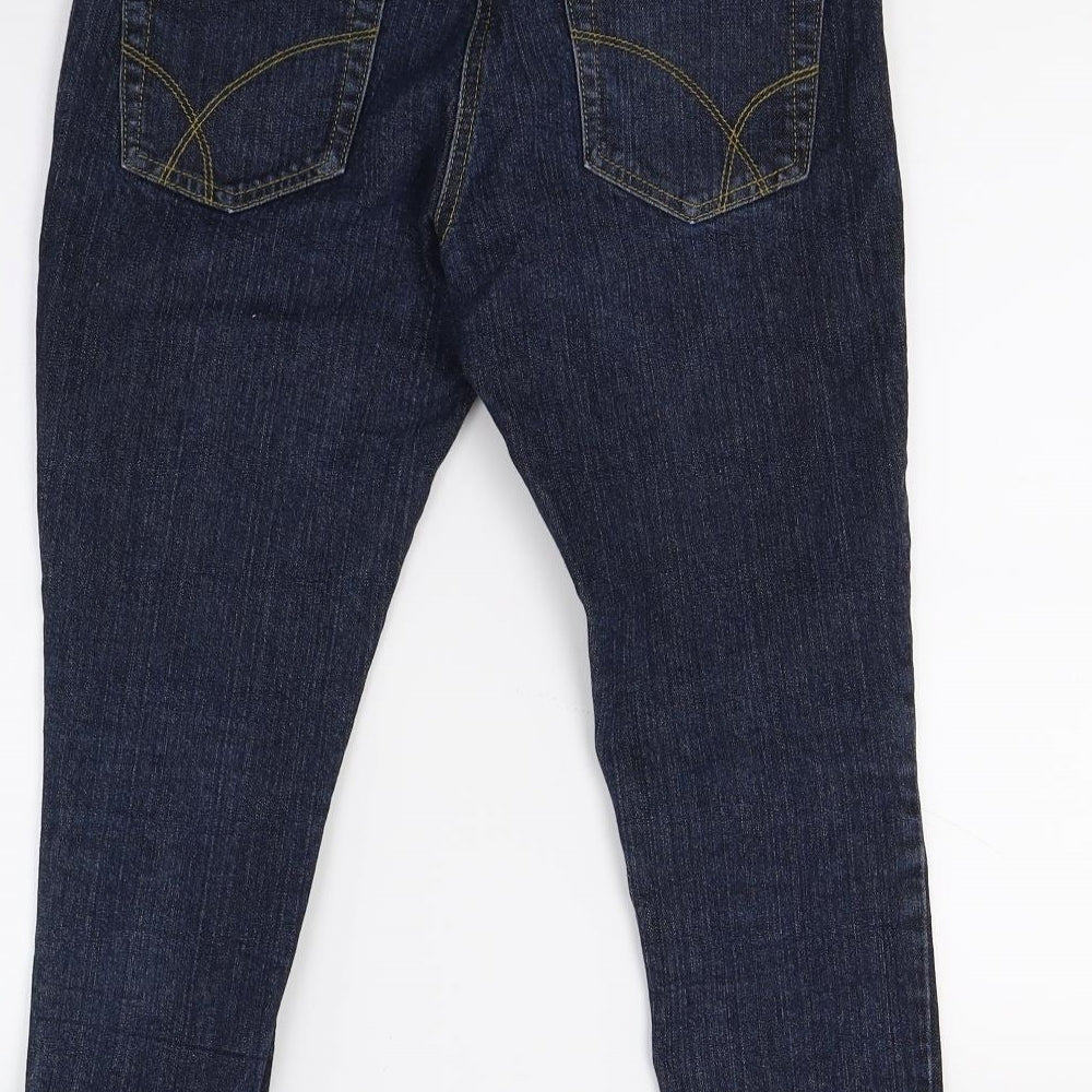 Primark Womens Blue  Denim Cropped Jeans Size 8 L20 in