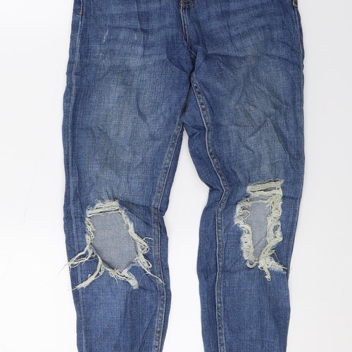 Topshop Womens Blue  Denim Skinny Jeans Size 25 in L27 in