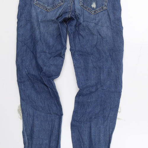 Topshop Womens Blue  Denim Skinny Jeans Size 25 in L27 in