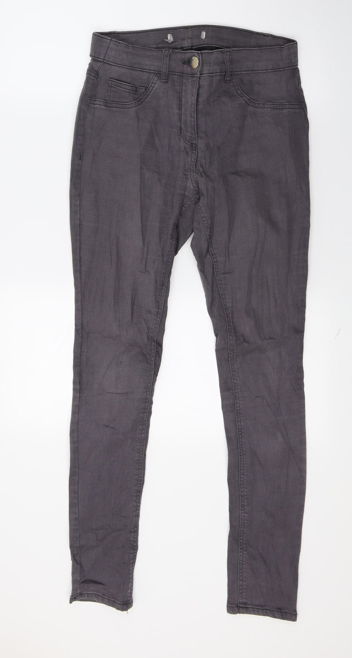 George Womens Grey Denim Skinny Jeans Size 12 L27 in
