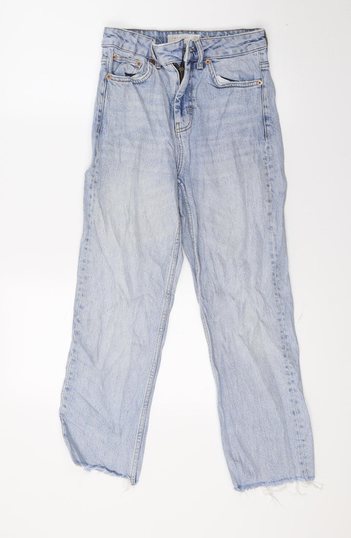 Topshop Womens Blue Denim Cropped Jeans Size 27 in L22 in