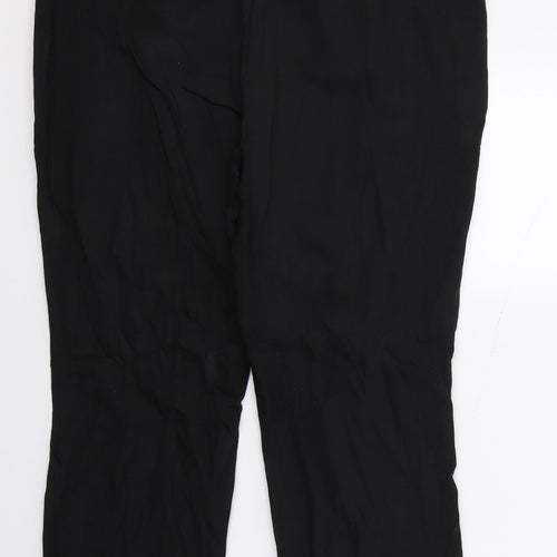 Papaya Womens Black   Trousers  Size 16 L23 in