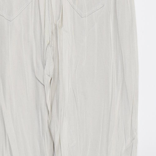 Top shop Womens White  Denim Cropped Jeans Size 28 in L20 in