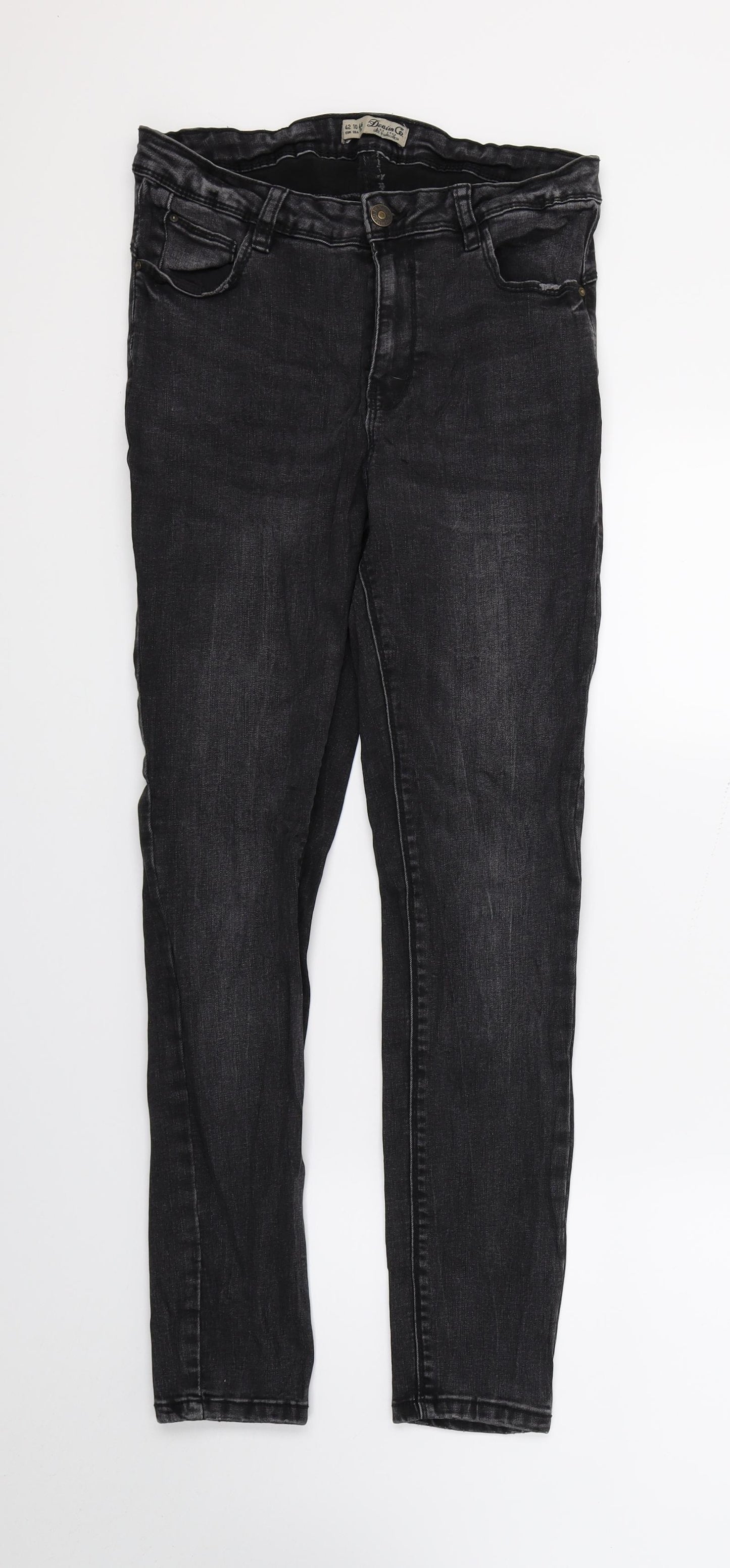 Primark Womens Black  Denim Skinny Jeans Size 14 L26 in