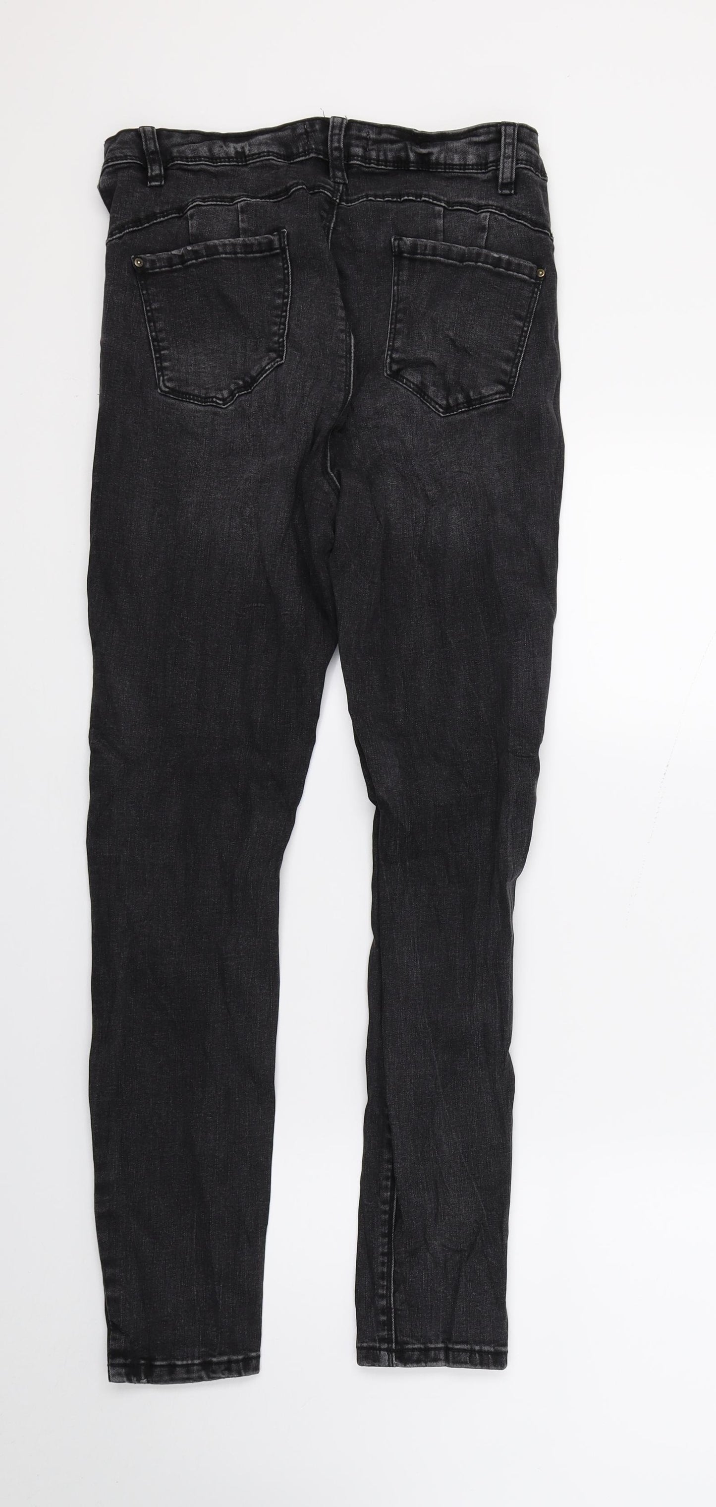 Primark Womens Black  Denim Skinny Jeans Size 14 L26 in