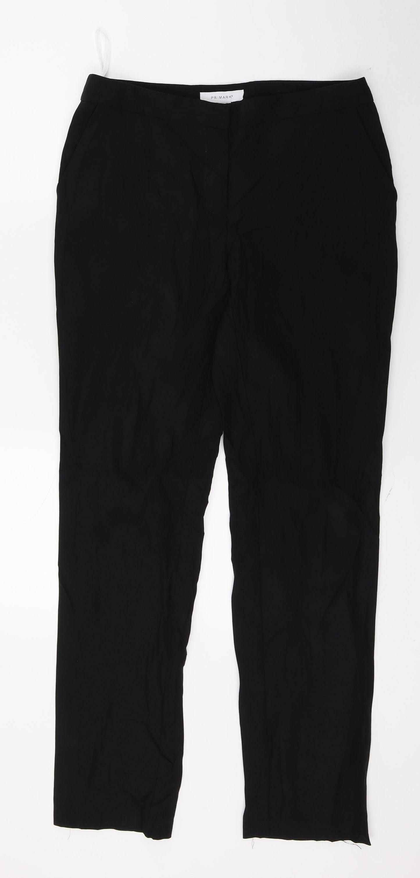 Primark Womens Black   Trousers  Size 10 L29 in