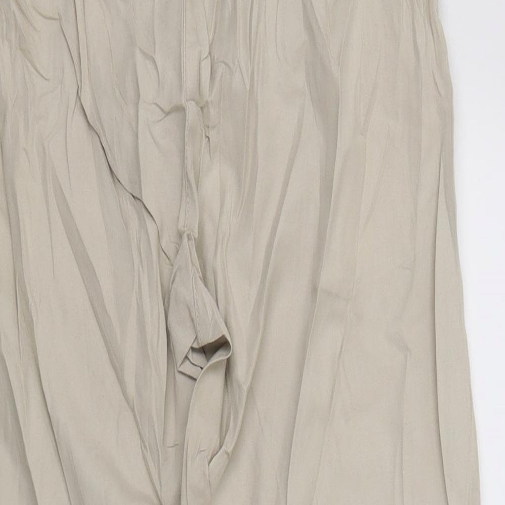 Evie Womens Beige   Cropped Trousers Size 8 L20 in