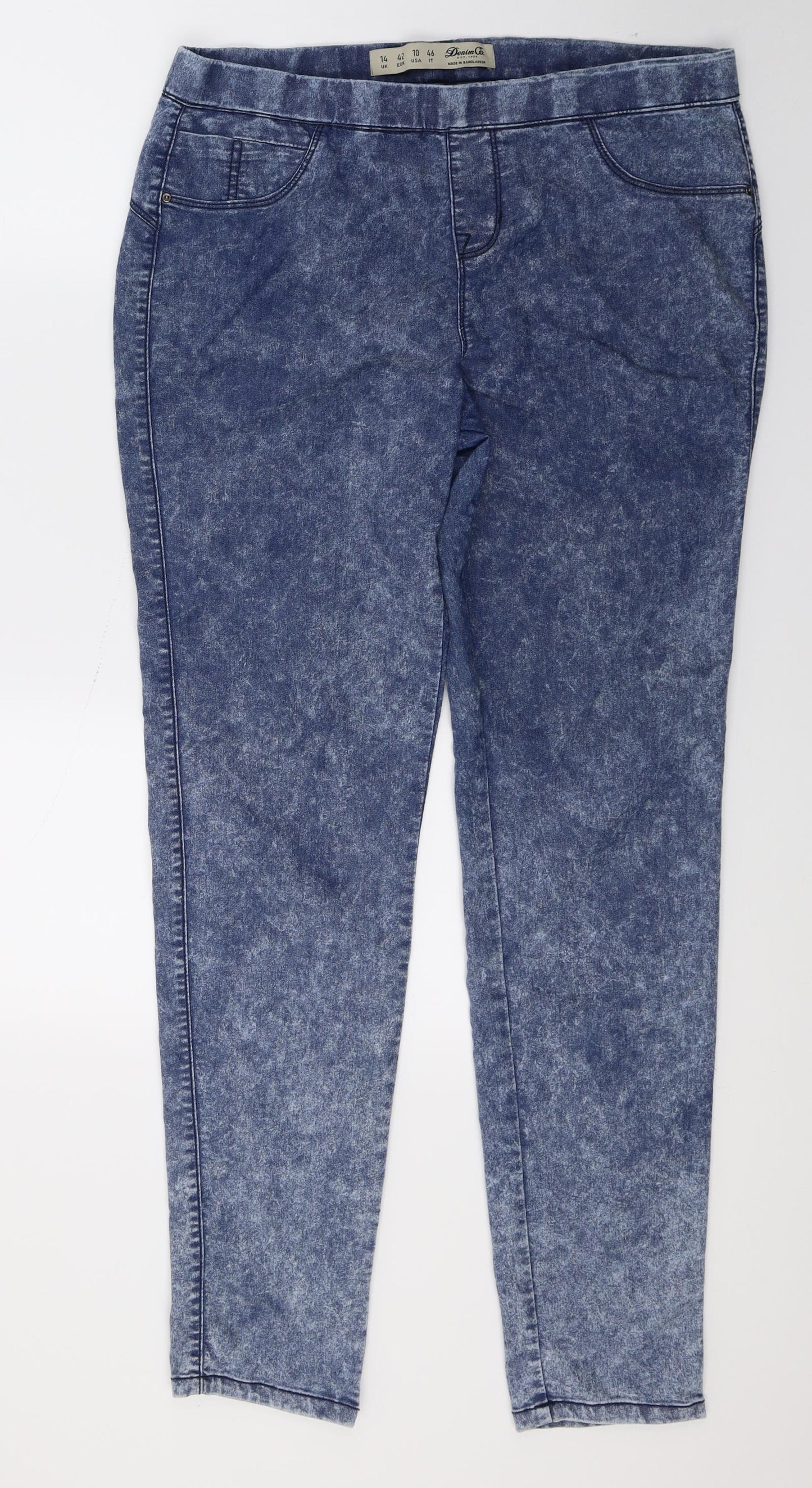 Primark Womens Blue  Denim Jegging Jeans Size 14 L26 in