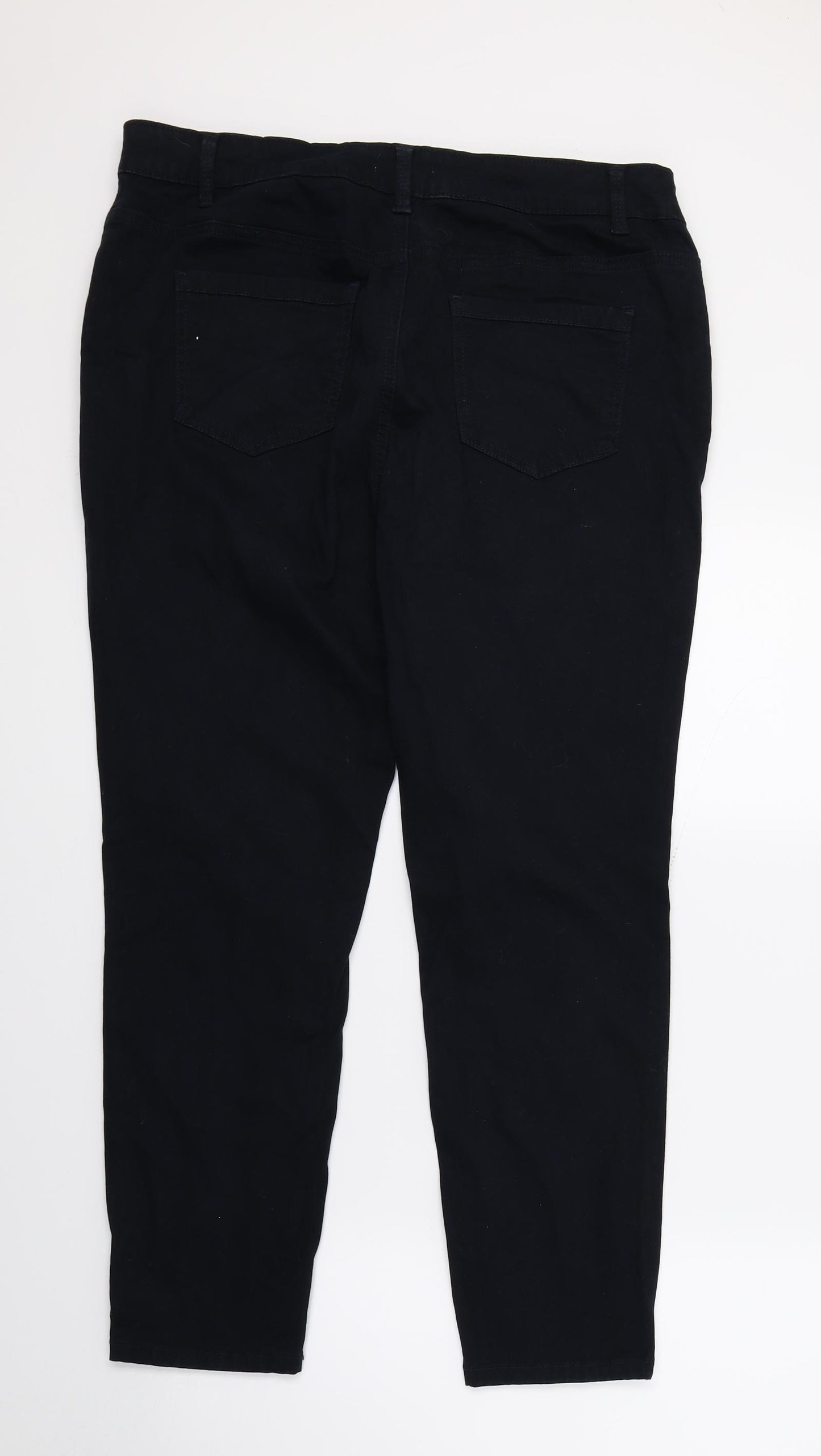 TU Womens Blue  Denim Capri Jeans Size 16 L24 in