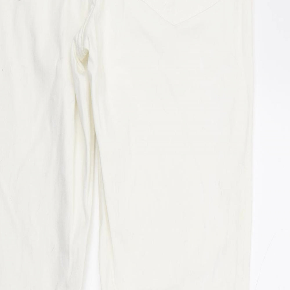 Polo Ralph Lauren Womens White  Denim Bootcut Jeans Size 32 in L27 in