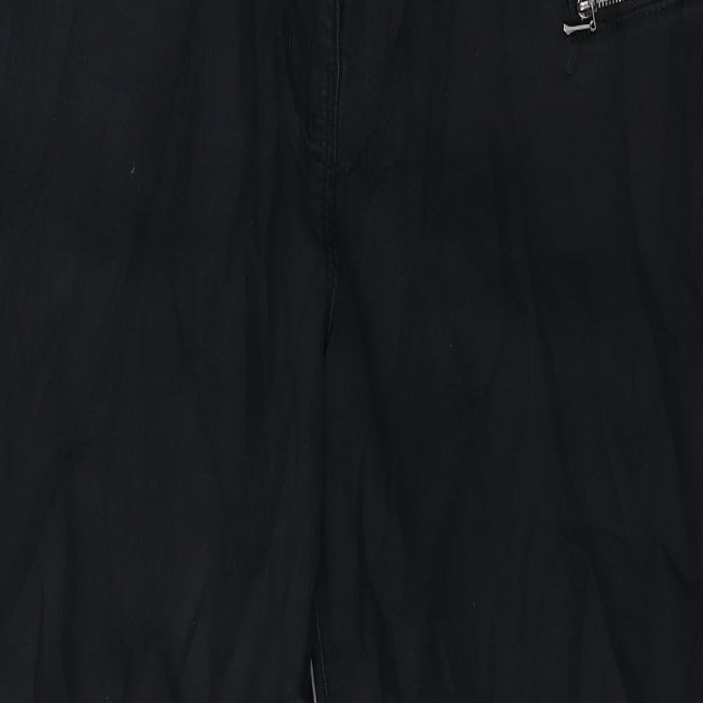 George Womens Black  Denim Skinny Jeans Size 14 L25 in