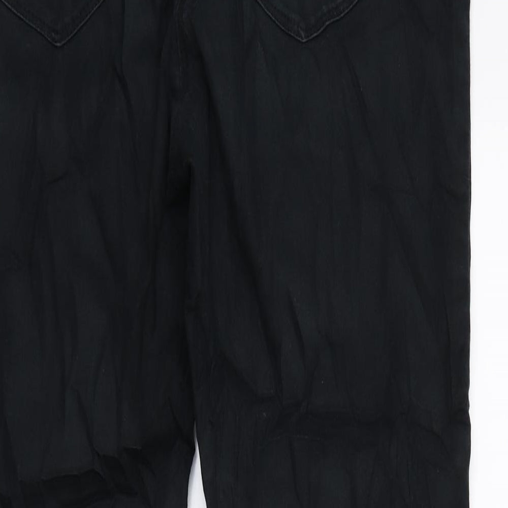George Womens Black  Denim Skinny Jeans Size 14 L25 in