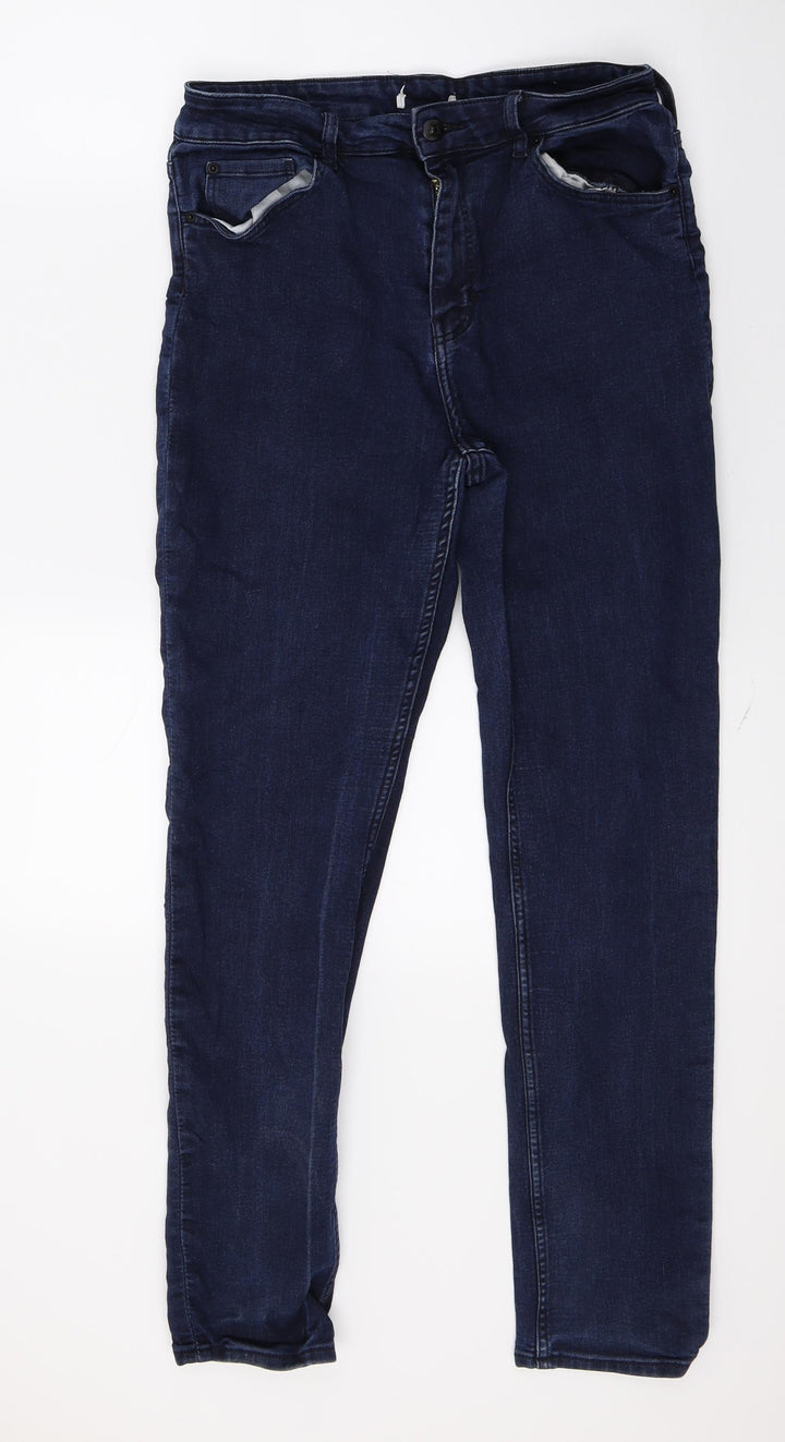 Preworn Womens Blue Denim Skinny Jeans Size 30 in L26 in