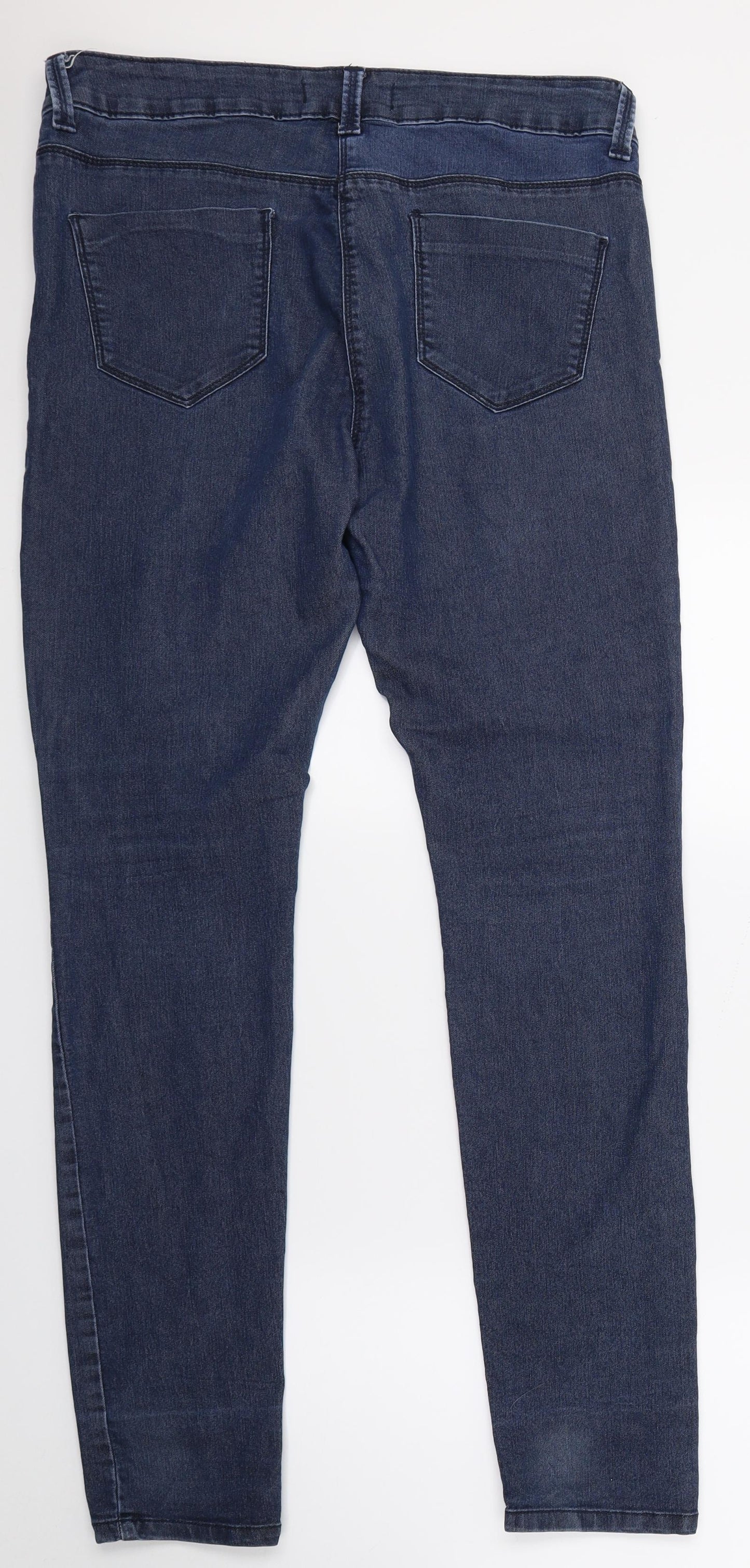 Papaya Womens Blue  Denim Skinny Jeans Size 14 L28 in