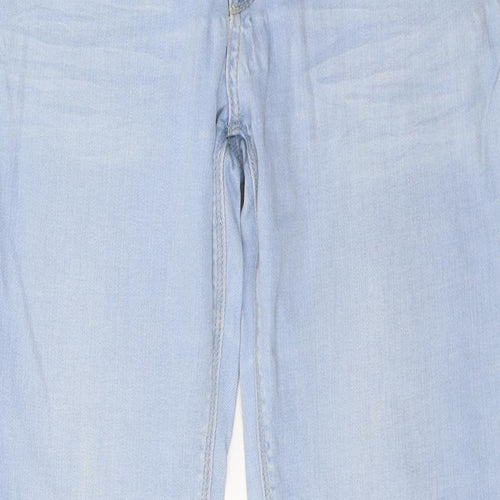 Superdry Womens Blue  Denim Straight Jeans Size 32 in L32 in