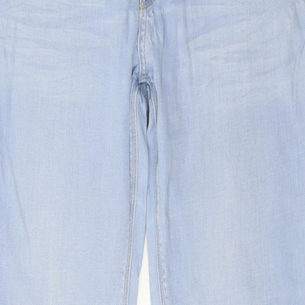 Superdry Womens Blue  Denim Straight Jeans Size 32 in L32 in