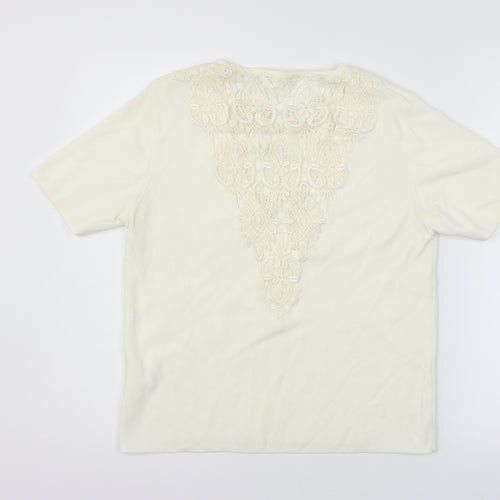 Preworn Womens Yellow   Basic T-Shirt Size M