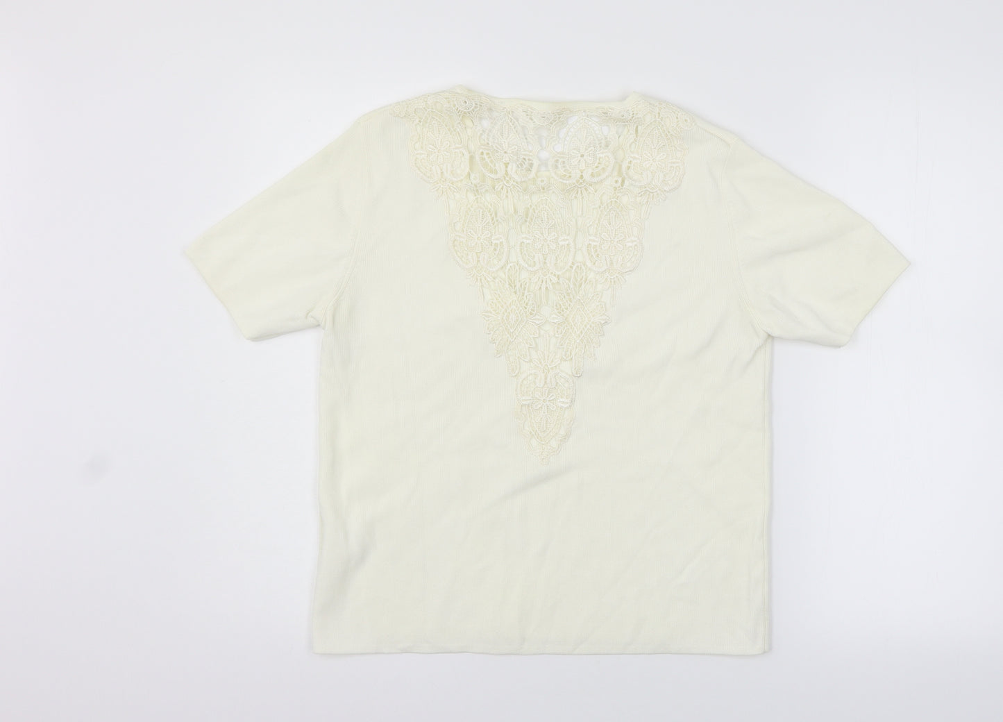 Preworn Womens Yellow   Basic T-Shirt Size M