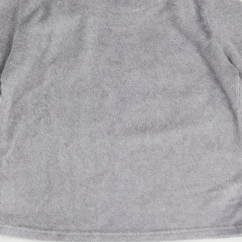 LOVE TO LOUNGE Womens Grey Solid  Top Pyjama Top Size XS